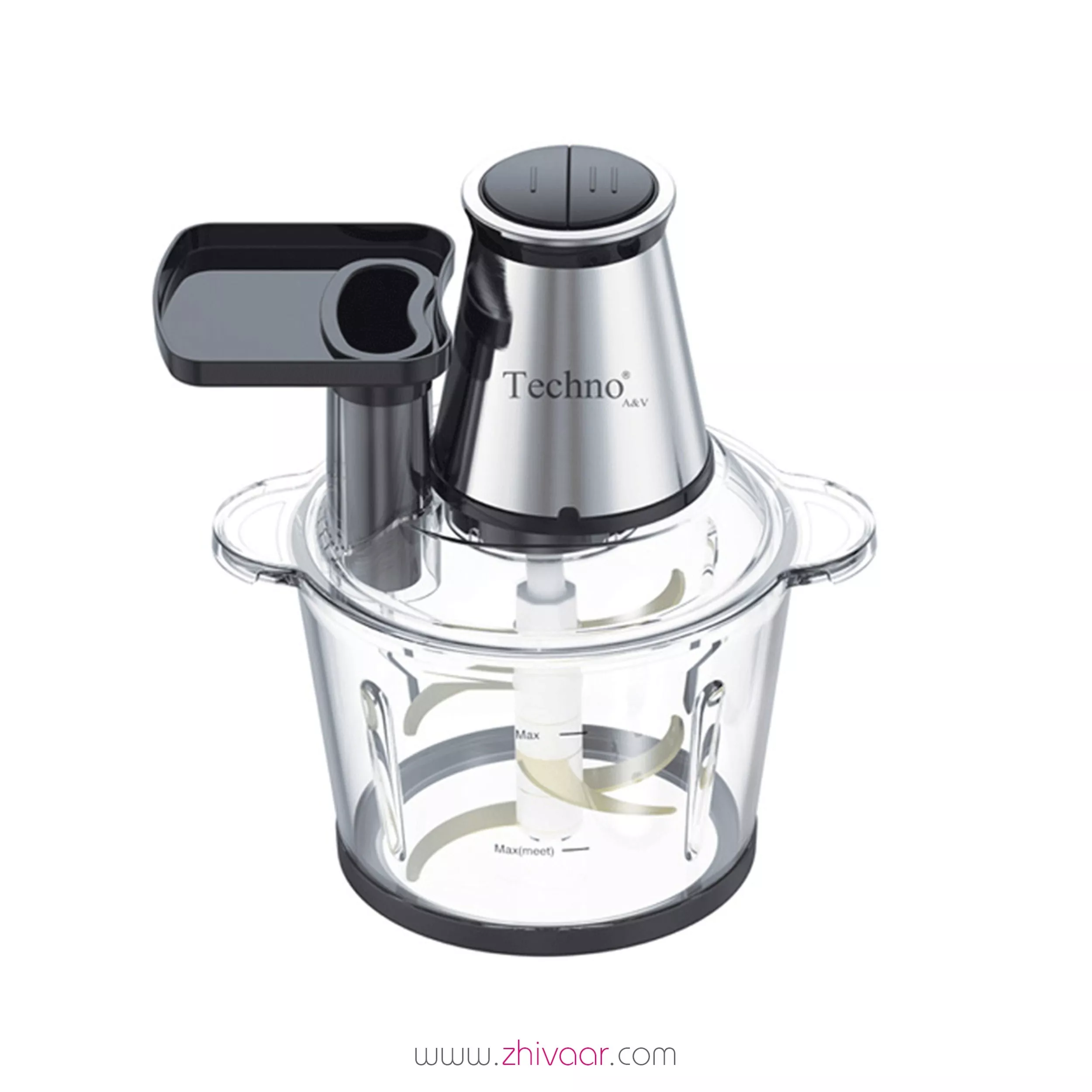 خرید خرد کن تکنو مدل TE-220 رنگ استيل مشکي